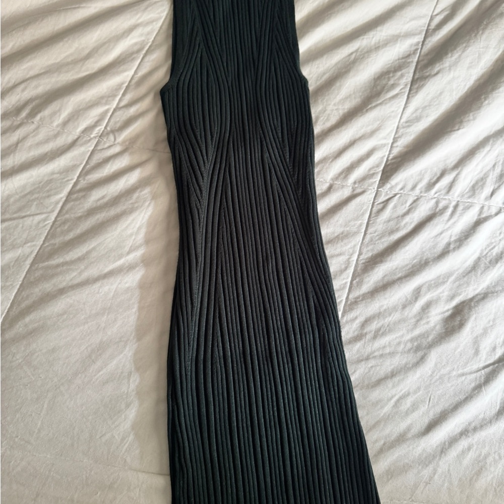 Dynamite forest green Midi Dress